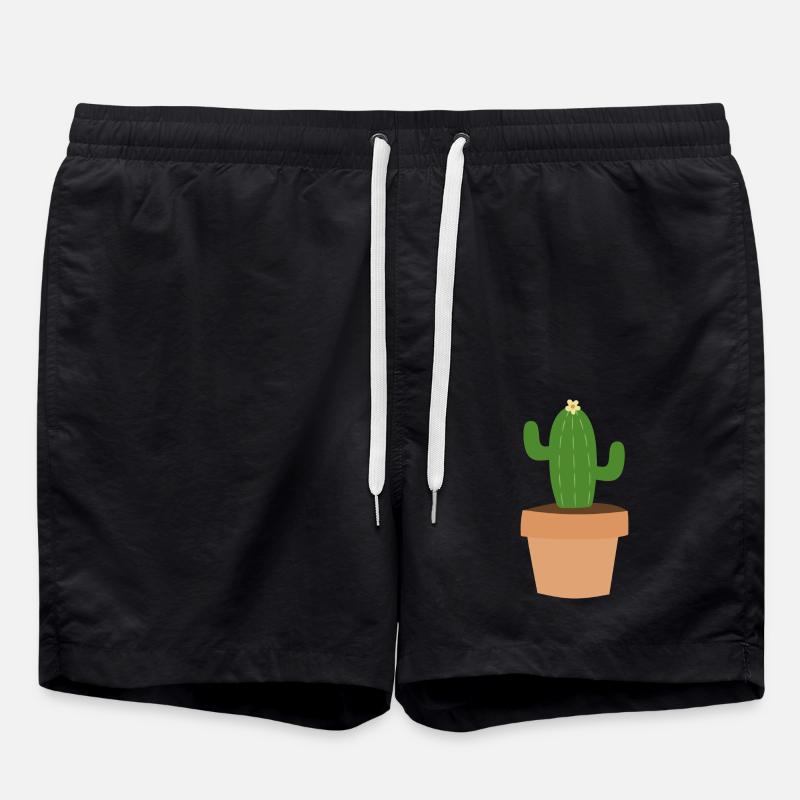 cactus - Swim Trunks - black