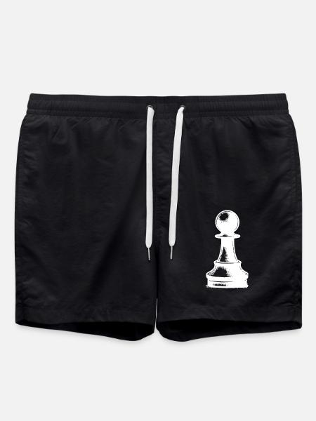 Chess Set Chess Figure Pawn - Swim Trunks - black