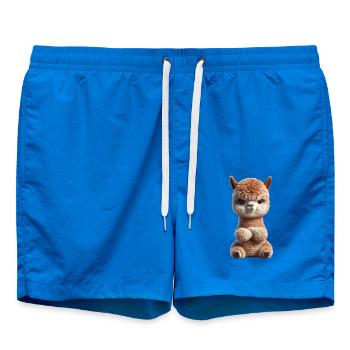 Alpaca grim 2 - Swim Trunks - cobalt blue - Front