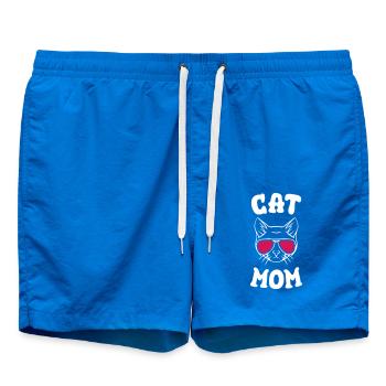 Cat Mom - Swim Trunks - cobalt blue - Front