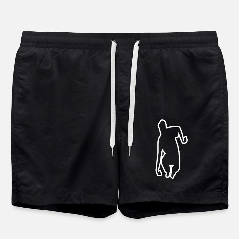CONTOUR BOWLER - Swim Trunks - black