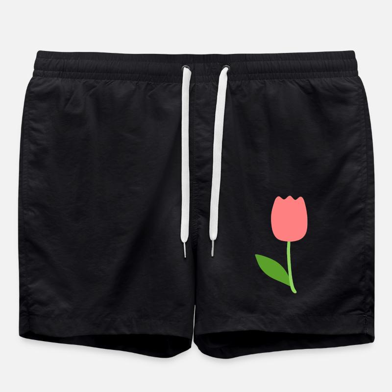 Tulpenblüte - Badeshorts - Schwarz