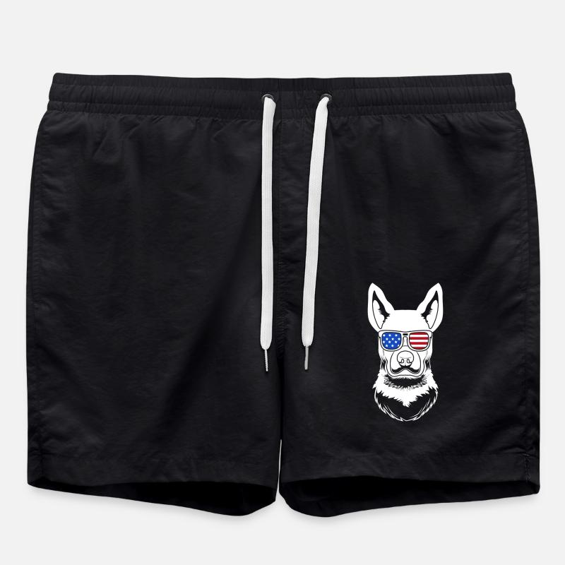 Bouvier australien chien - Short de bain - noir