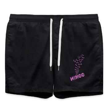 Minoo d’eau - Short de bain - noir - Devant - AI Model Male 185 light (185cm)