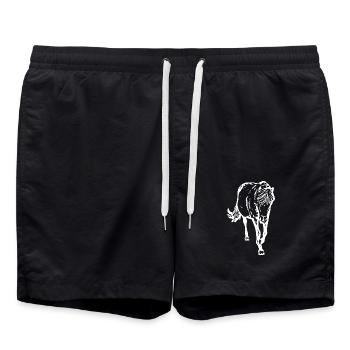 cheval - Short de bain - noir - Devant - AI Model Male 185 light (185cm)