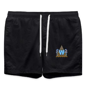 seepferdchen e 262 w - Badeshorts - Schwarz - Vorne - AI Model Male 185 light (185cm)