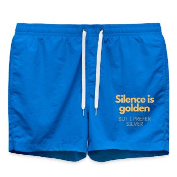 Le silence est d’or, mais je préfère l’argent - Short de bain - cobalt blue - Devant