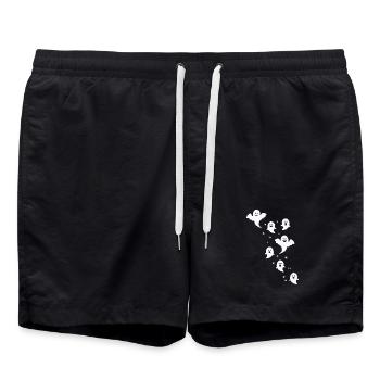 Fantômes Fantômes Ghost Hour Cadeau effrayant - Short de bain - noir - Devant - AI Model Male 185 light (185cm)