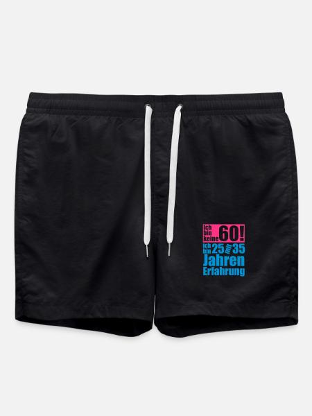 I'm not 60 years - Swim Trunks - black