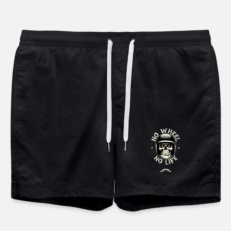 No wheel No life - Short de bain - noir