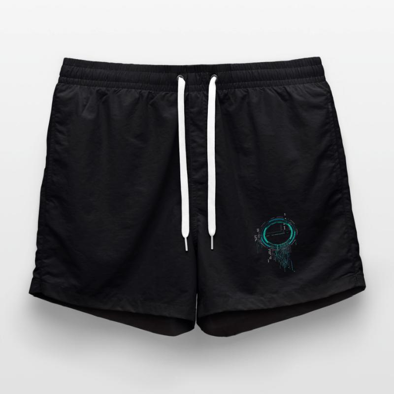 cpu Pc Nerd Raumschiff sci-Fi Core Platine lol cod Badeshorts