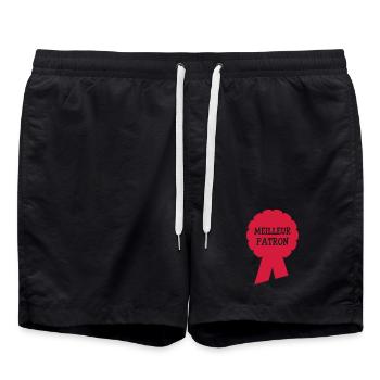 Meilleur Patron - Short de bain - noir - Devant - AI Model Male 185 light (185cm)