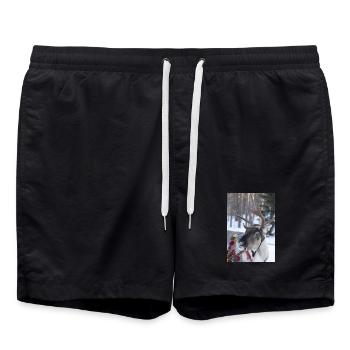 Reindeer - Swim Trunks - black - Front - AI Model Male 185 light (185cm)