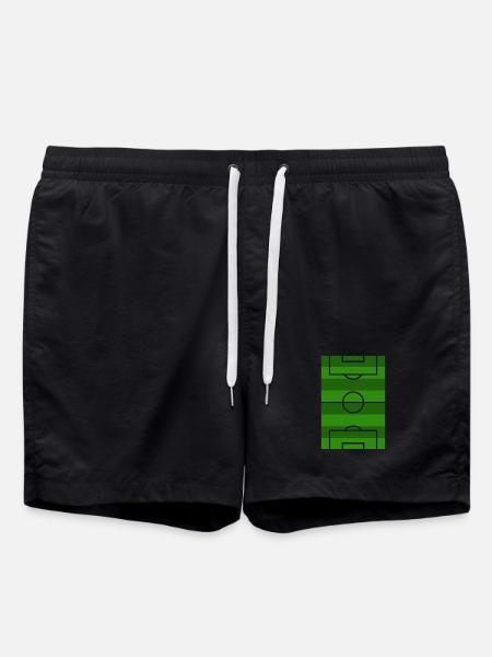 Fußballfeld - Badeshorts - Schwarz