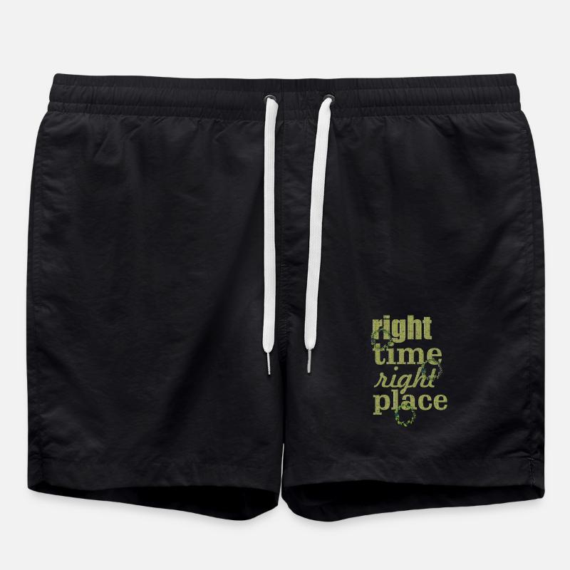 right time - Badeshorts - Schwarz