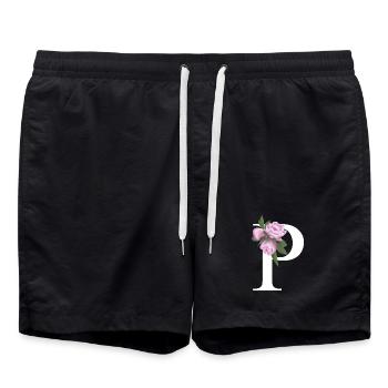 P - Badeshorts - Schwarz - Vorne - AI Model Male 185 light (185cm)