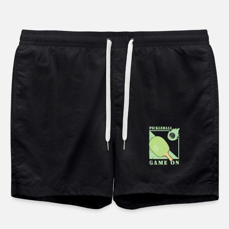 Pickleball Player - Swim Trunks - black