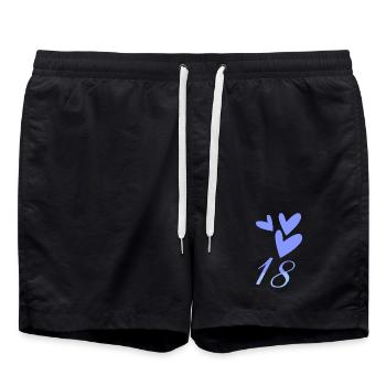 18. 18 ANS. 18e ANNIVERSAIRE. ANNIVERSAIRE 18 ANS. - Short de bain - noir - Devant - AI Model Male 185 light (185cm)