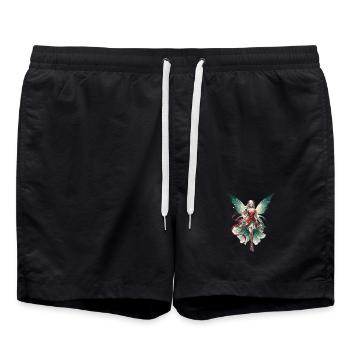 Noël - Fée - Short de bain - noir - Devant - AI Model Male 185 light (185cm)