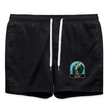 Découvrez la splendeur de Bled en Slovénie - Short de bain - noir - Devant - AI Model Male 185 light (185cm)