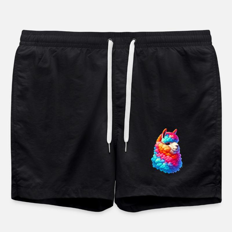 Alpaka - Badeshorts - Schwarz
