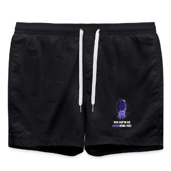 you gotta to be squidding - Swim Trunks - black - Front - AI Model Male 185 light (185cm)