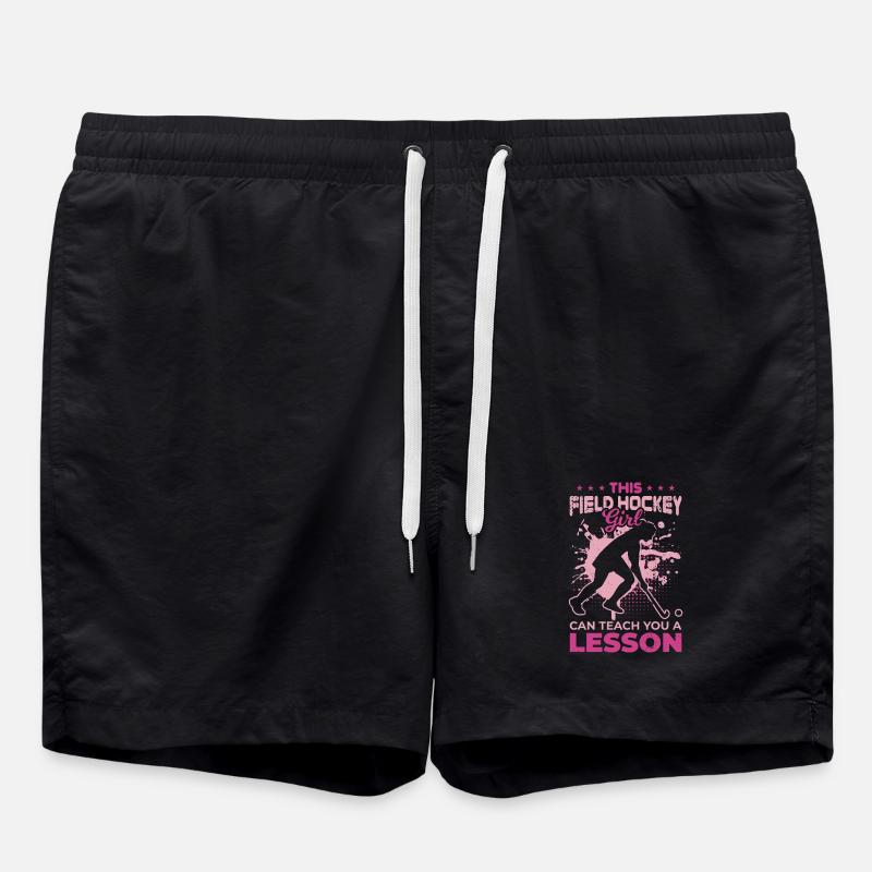 Feldhockeyspielerin - Badeshorts - Schwarz
