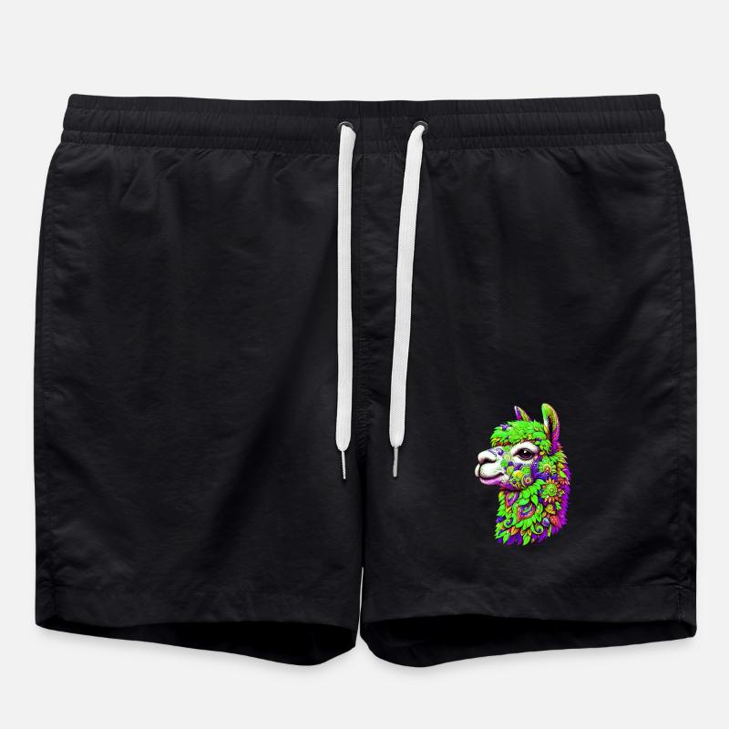 Alpaka - Badeshorts - Schwarz