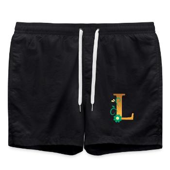 L - Swim Trunks - black - Front - AI Model Male 185 light (185cm)