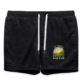 Solar_Punk2 - Short de bain - noir - Devant - AI Model Male 185 light (185cm)