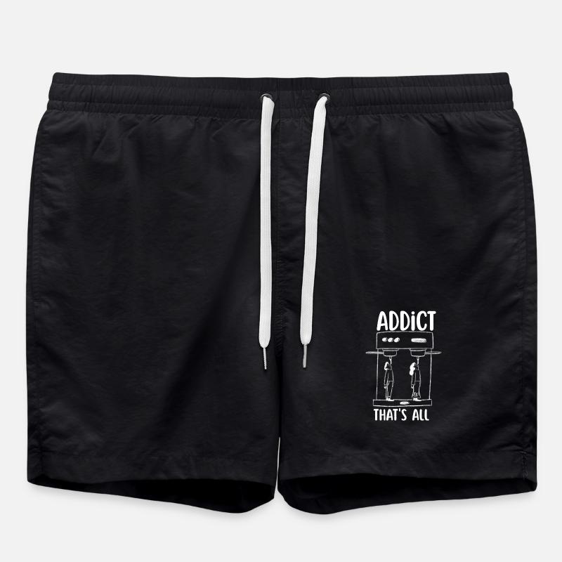 Coffee addict - Swim Trunks - black