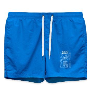 Architecture of Building Motif - Swim Trunks - cobalt blue - Front