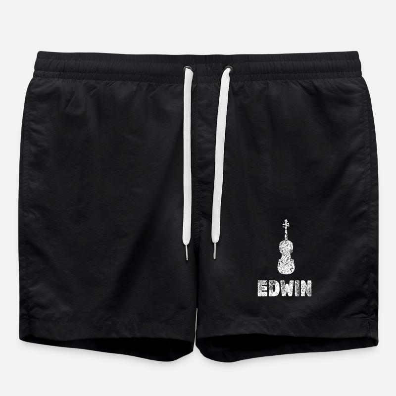 Gift for Edwin - Swim Trunks - black