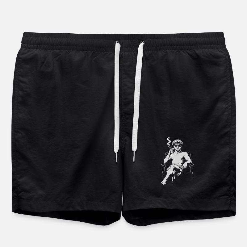 David Michalengelo als Mafia-Ikone - Badeshorts - Schwarz