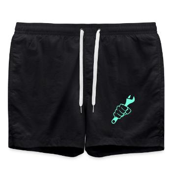 Clé à vis Power Fist - Short de bain - noir - Devant - AI Model Male 185 light (185cm)