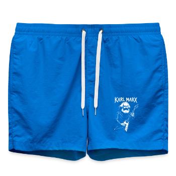 Philosophe Karl Marx Portrait de roche - Short de bain - cobalt blue - Devant