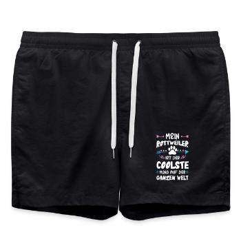 Dicton de chien Rottweiler - Short de bain - noir - Devant - AI Model Male 185 light (185cm)