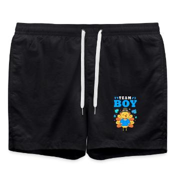 Thanksgiving Gender Reveal Future Maman - Short de bain - noir - Devant - AI Model Male 185 light (185cm)