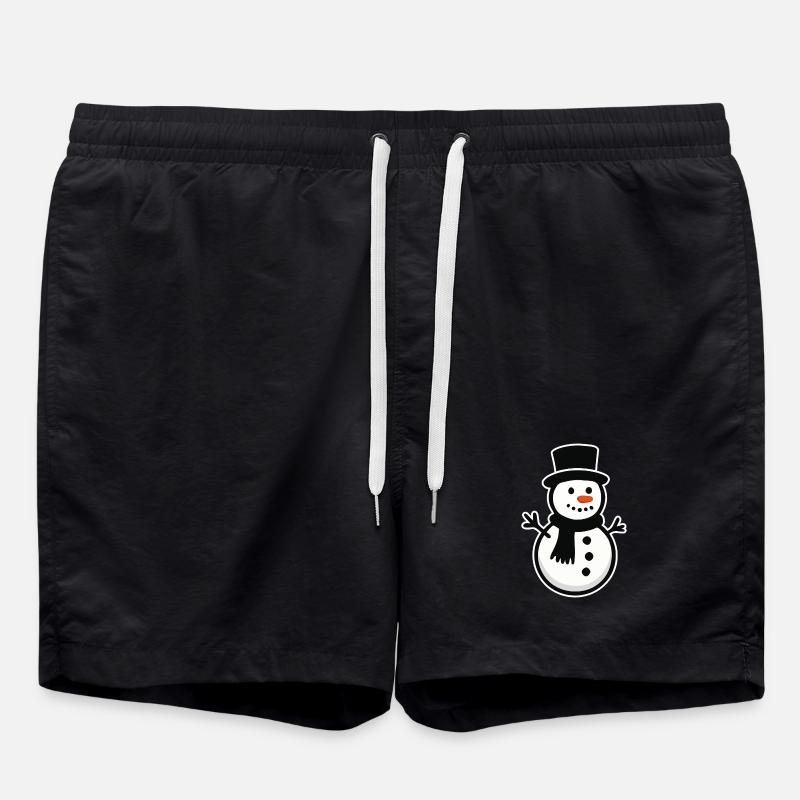 Snowman - Swim Trunks - black