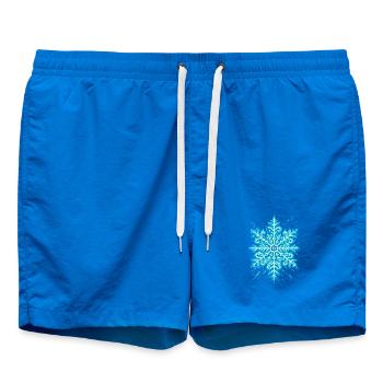 Flocon de neige | Montagne  | Ski | Snowboard - Short de bain - cobalt blue - Devant