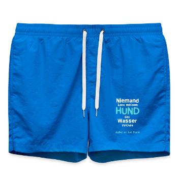 Dog water - Swim Trunks - cobalt blue - Front