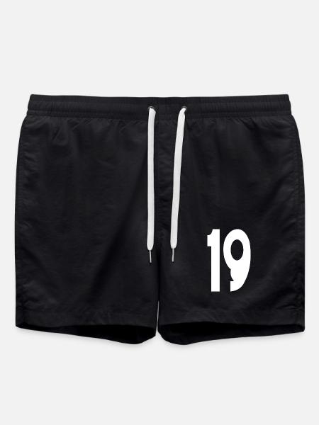19 Nineteen Number 19 - Swim Trunks - black