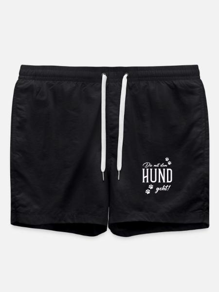 Dog and walking style - Swim Trunks - black