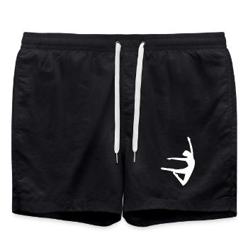 Danse - Short de bain - noir - Devant - AI Model Male 185 light (185cm)