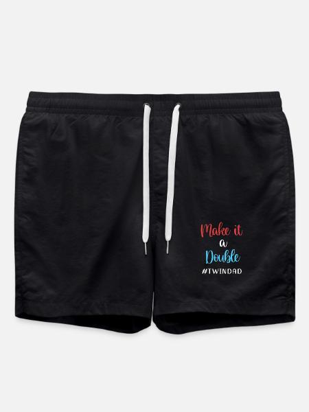 Tvillingefar tvillinger far - Badeshorts - sort