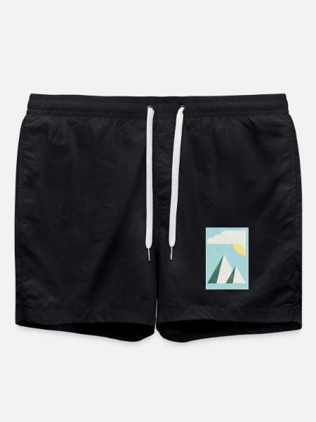 Mountains - Swim Trunks - black