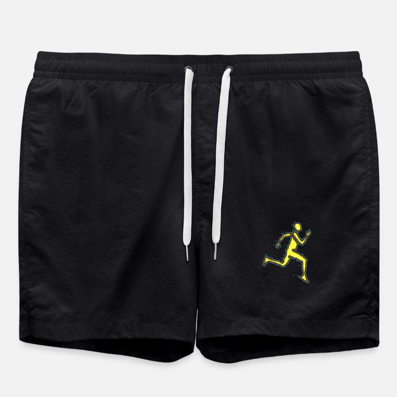Electric Runner - Swim Trunks - black
