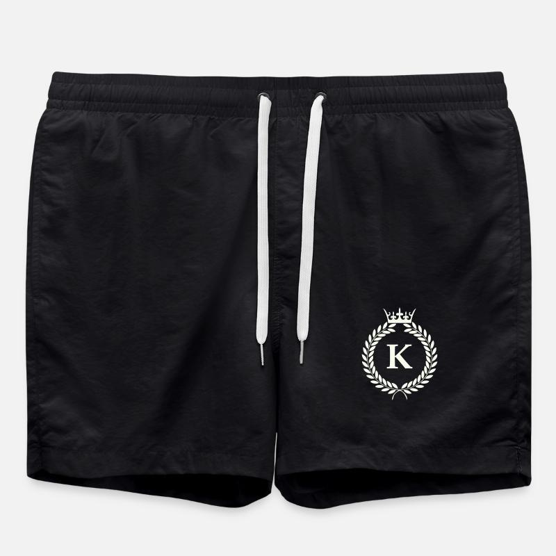 K_wappen- - Swim Trunks - black