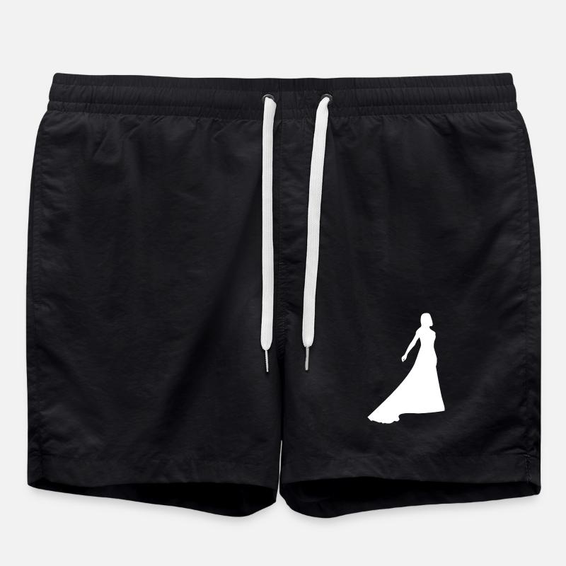 Wedding - Swim Trunks - black
