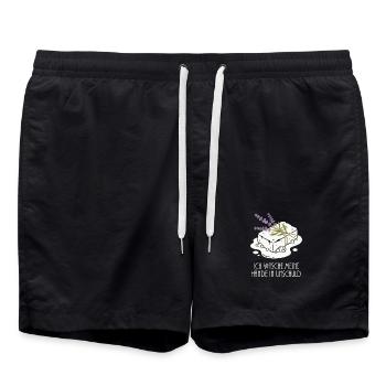 Seifen Schaum Lavendel Hobby - Badeshorts - Schwarz - Vorne - AI Model Male 185 light (185cm)